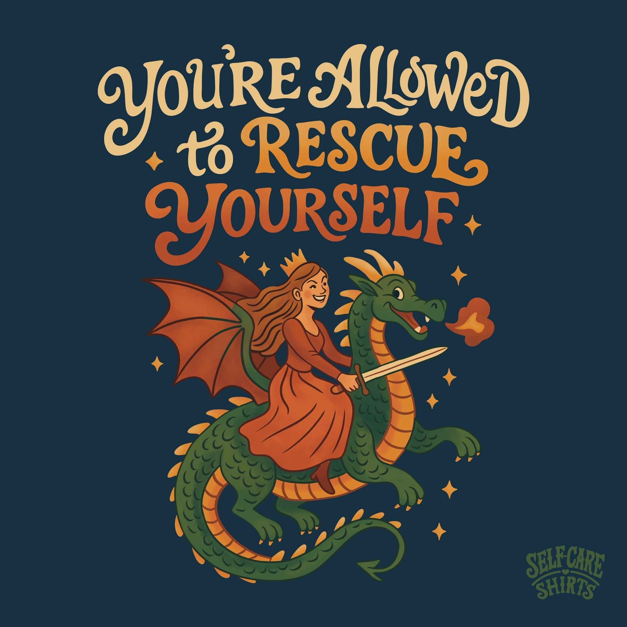 I Rescued Myself: A Story of Healing, Strength, and Self-Love - Self-Care Shirts