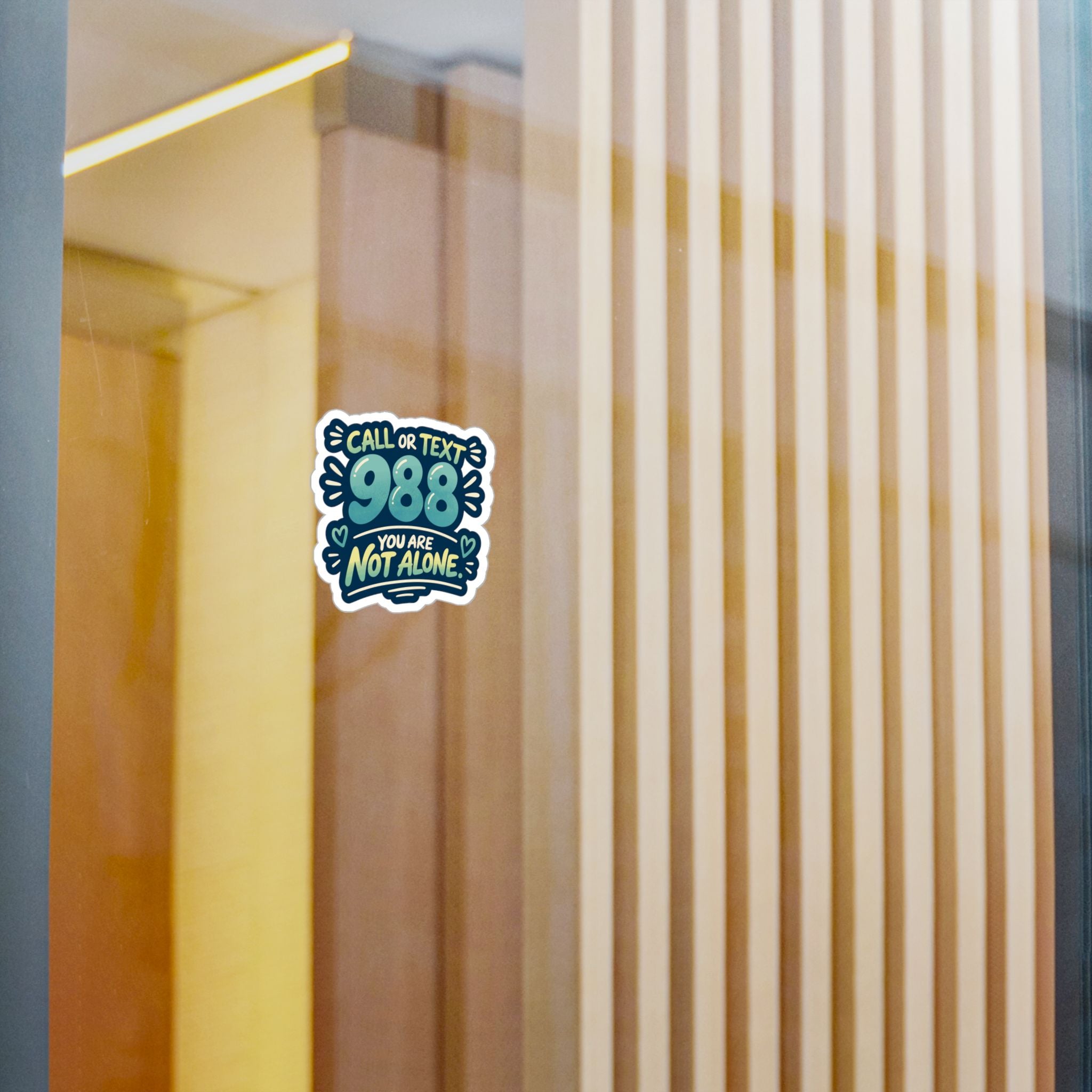 988 Mental Health Awareness Sticker