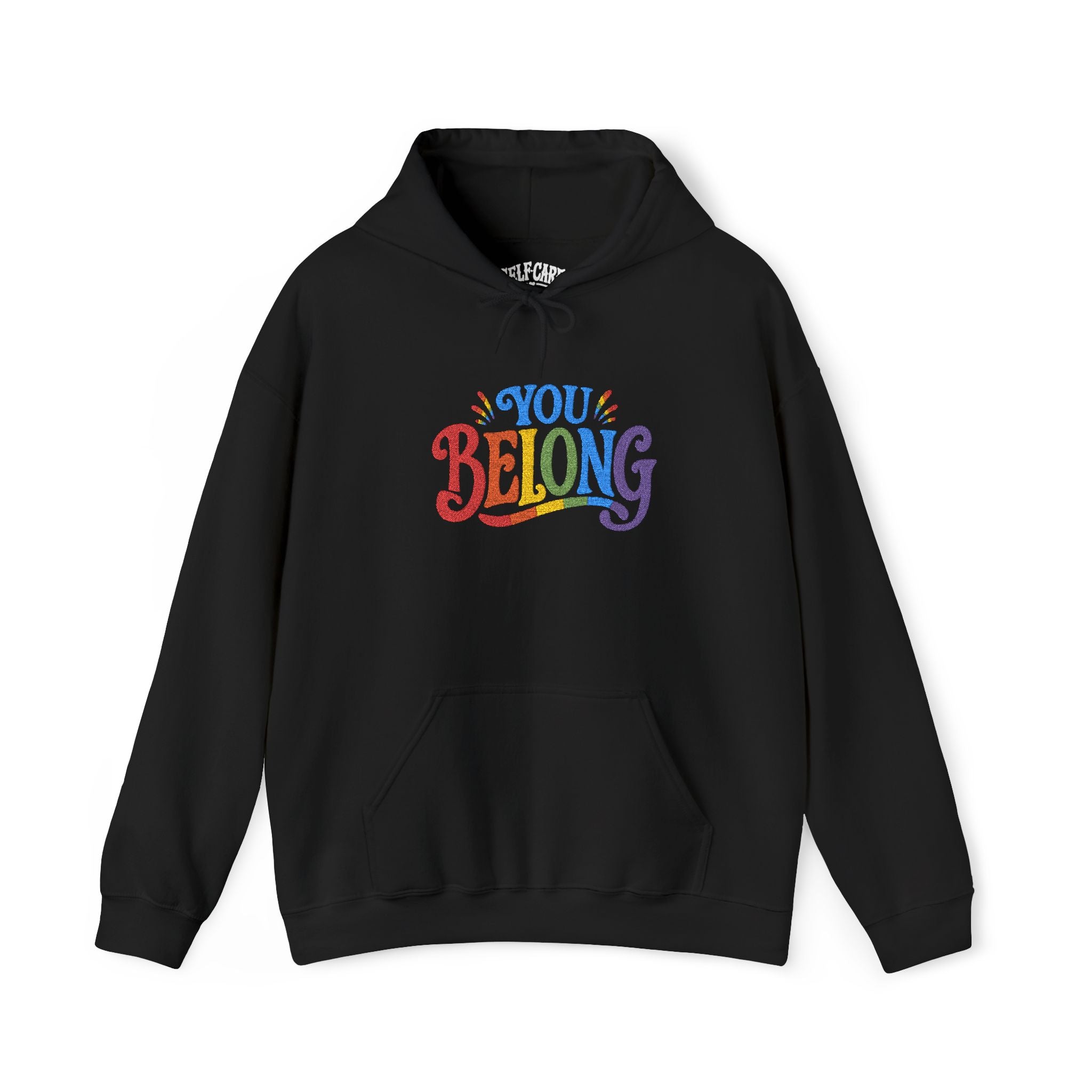Embroidered You Belong Hoodie