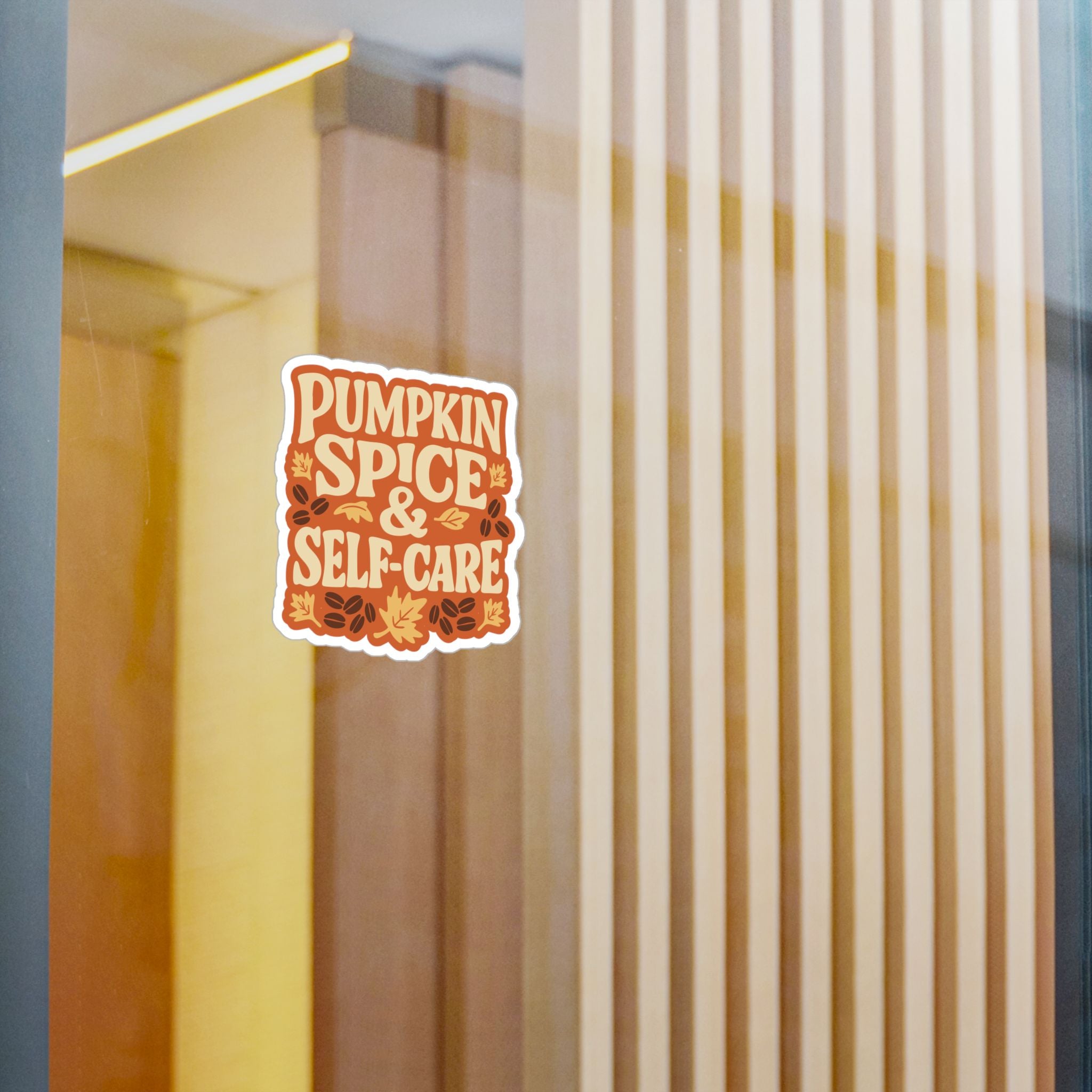 Pumpkin Spice & Self-Care Sticker