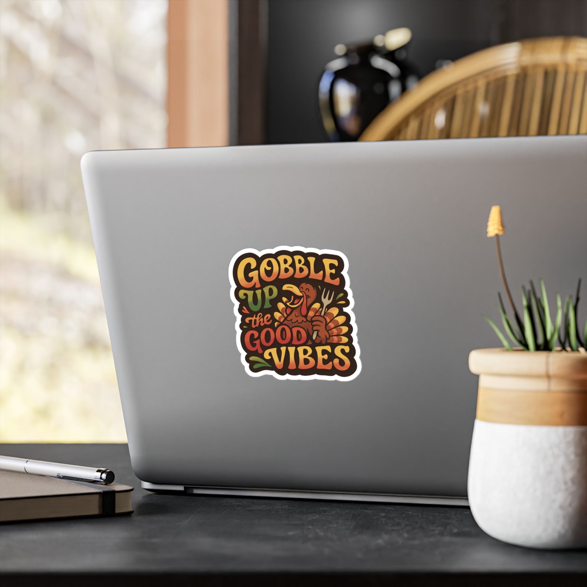 Gobble Up the Good Vibes Sticker