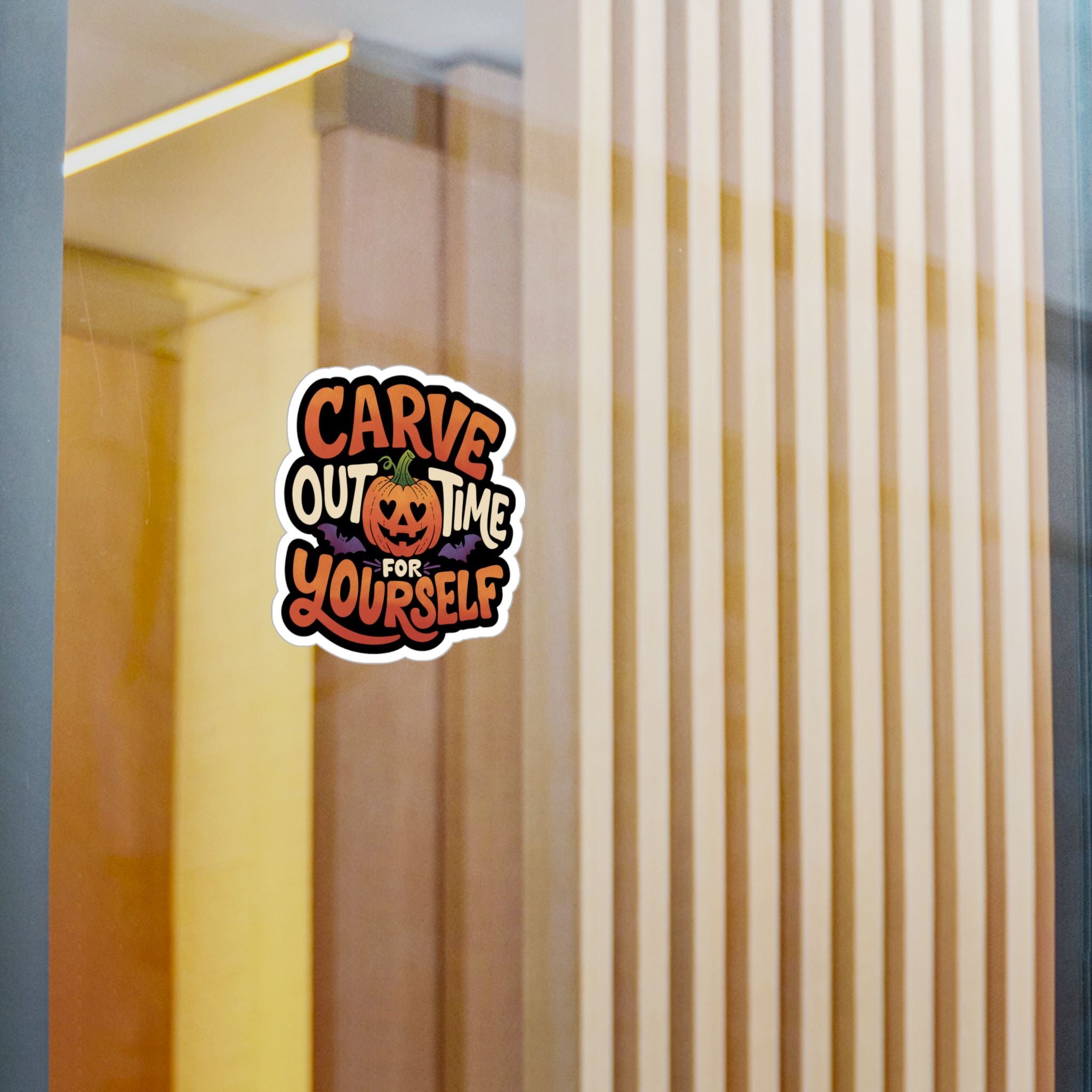 Carve Out Time For Yourself Sticker