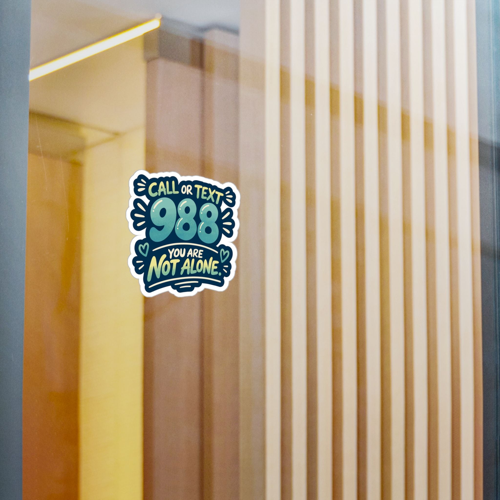 988 Mental Health Awareness Sticker