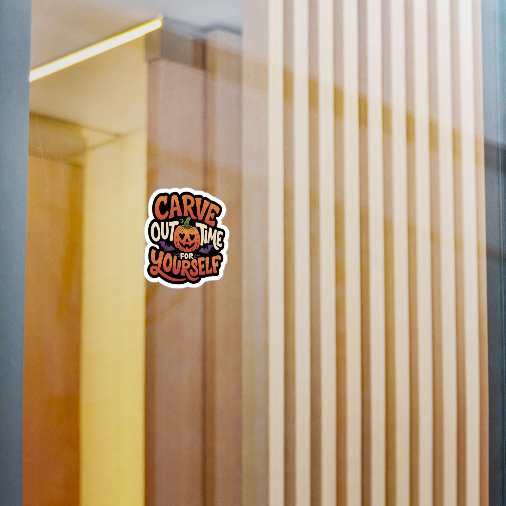 Carve Out Time For Yourself Sticker