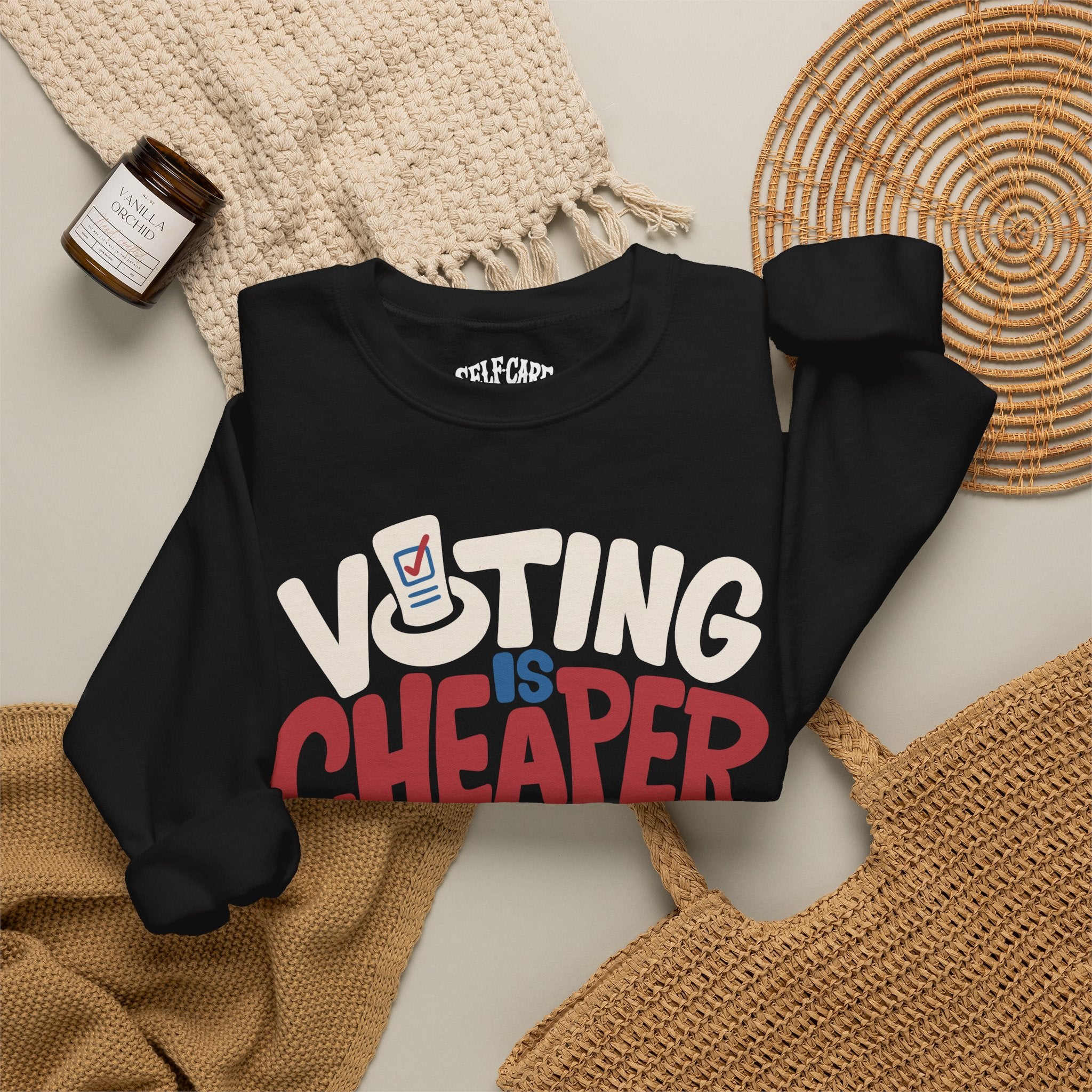 Voting Is Cheaper Than Therapy Sweatshirt