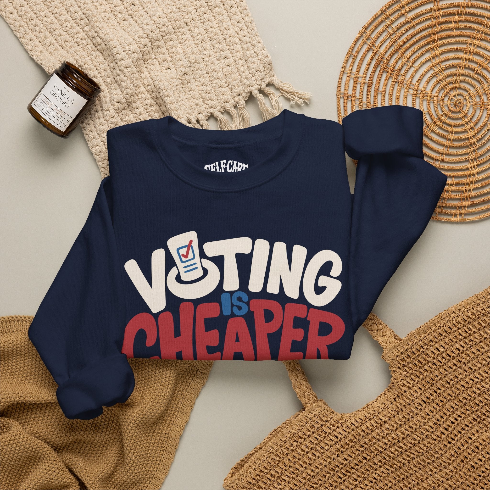 Voting Is Cheaper Than Therapy Sweatshirt