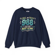 988 Mental Health Awareness Sweatshirt - hand-drawn lettering - Self-Care Shirts