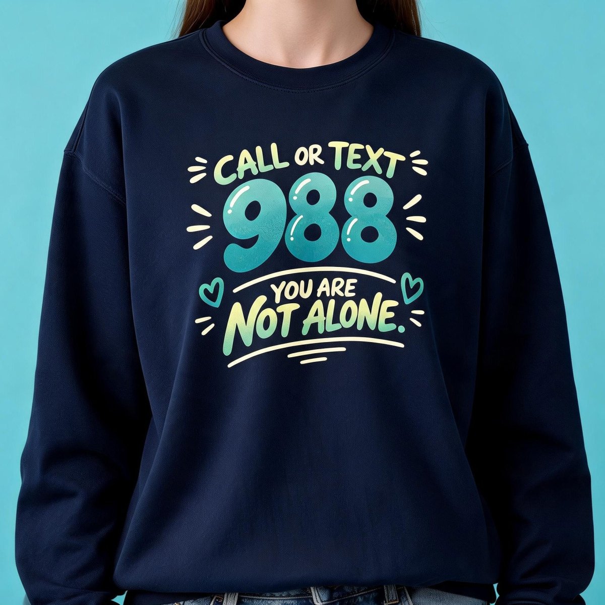 988 Mental Health Awareness Sweatshirt - Self-Care Shirts