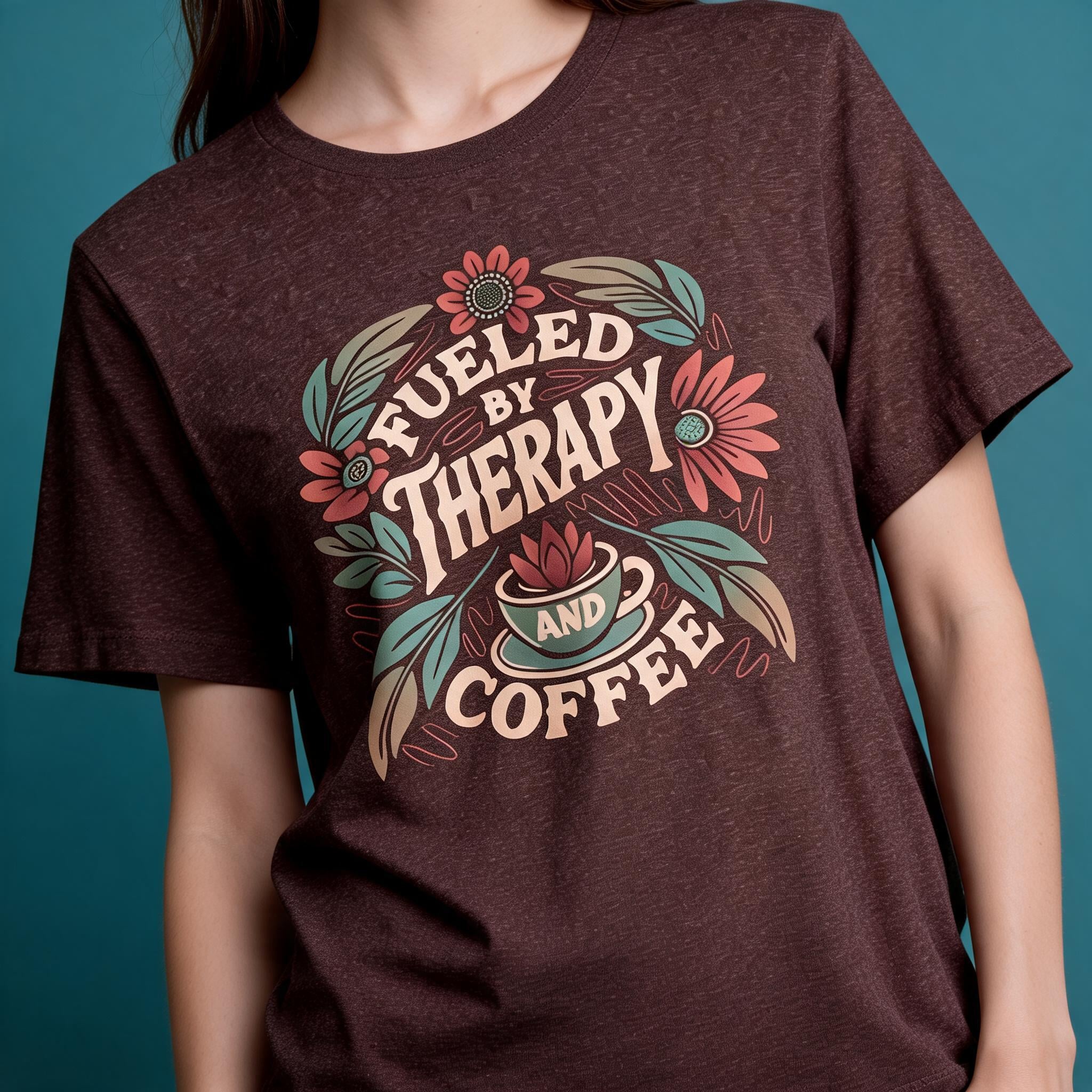 Fueled by Therapy and Coffee Shirt