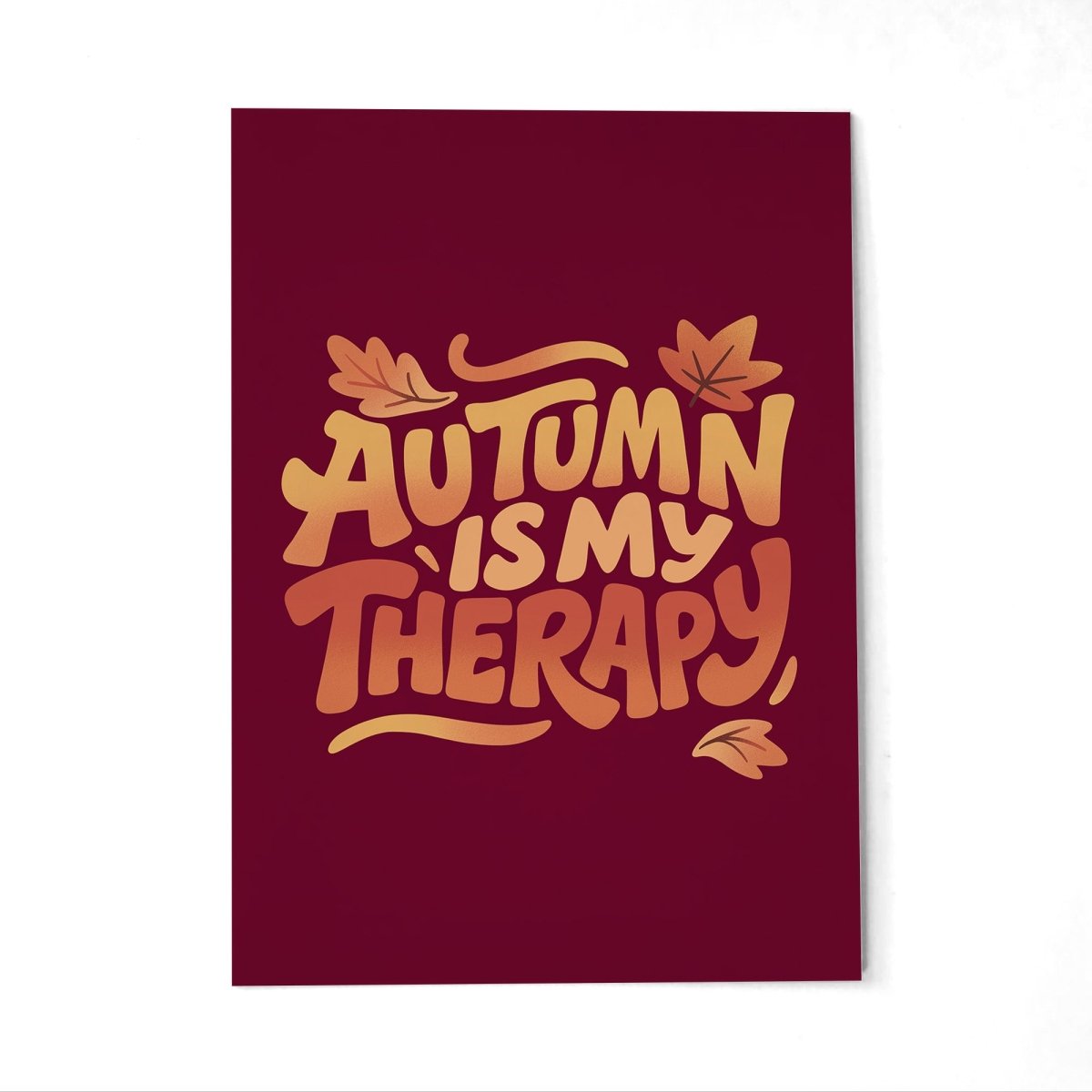 Autumn Is My Therapy Postcard - Self-Care Shirts
