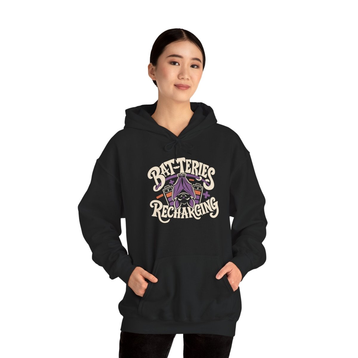 Bat-teries Recharging Hoodie - Self-Care Shirts