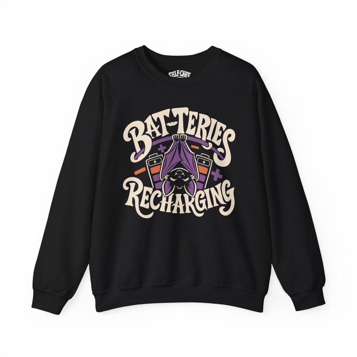 Bat-teries Recharging Sweatshirt - Self-Care Shirts