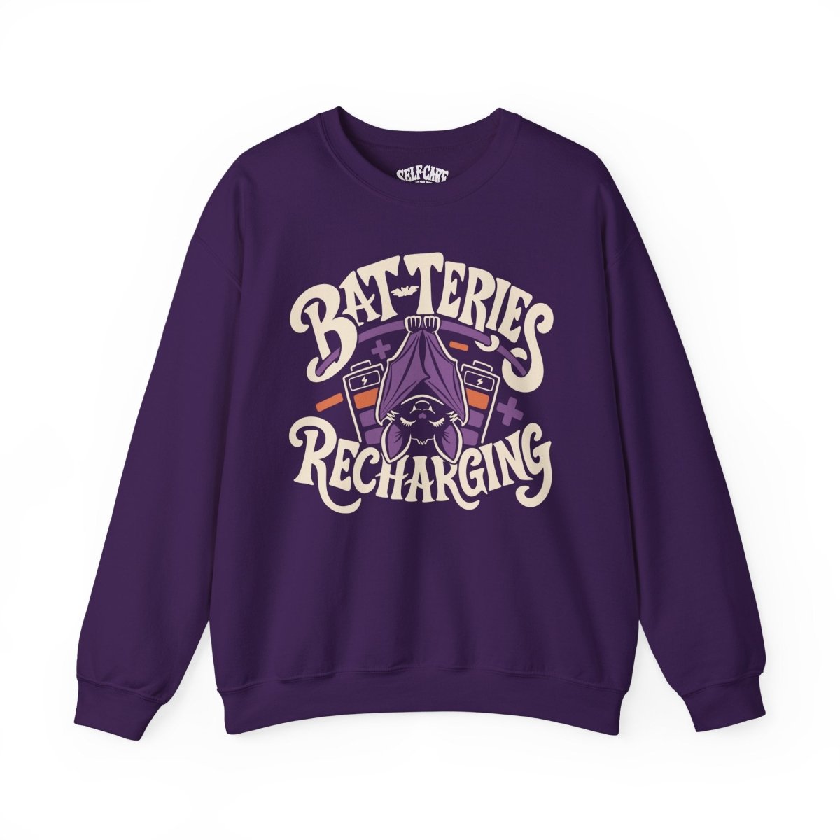 Bat-teries Recharging Sweatshirt - Self-Care Shirts