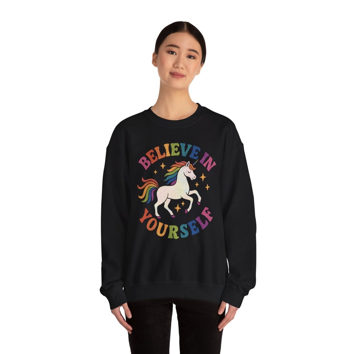 Believe In Yourself Unicorn Sweatshirt - Self - Care Shirts