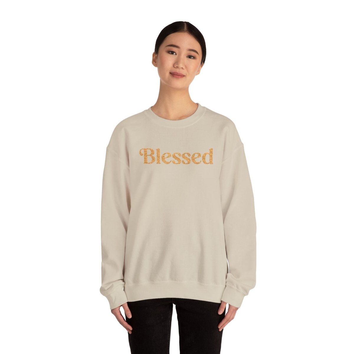 Blessed | Embroidered Mental Health Sweatshirt - Self - Care Shirts