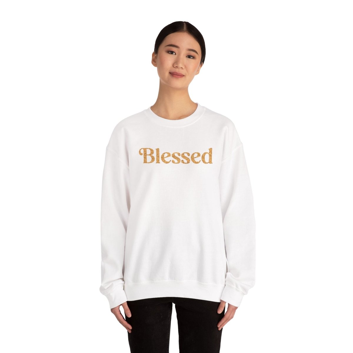 Blessed | Embroidered Mental Health Sweatshirt - Self - Care Shirts