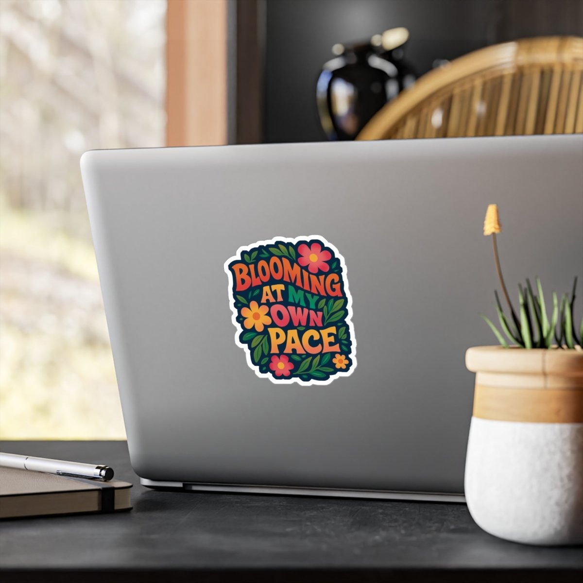 Blooming at My Own Pace Sticker - Self - Care Shirts