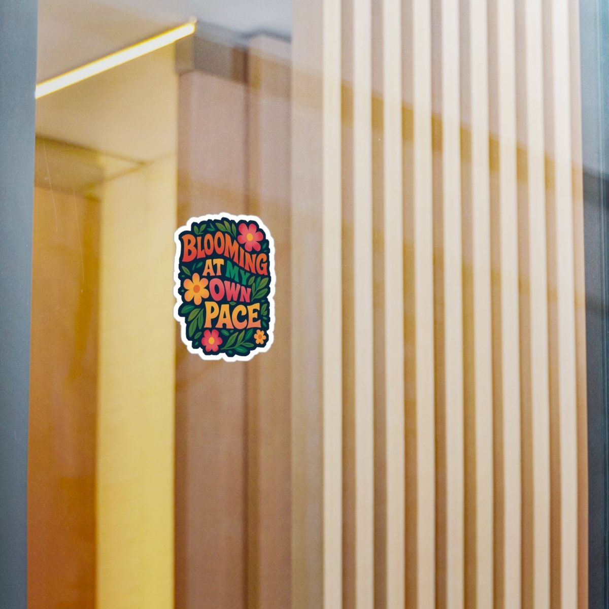 Blooming at My Own Pace Sticker - Self - Care Shirts