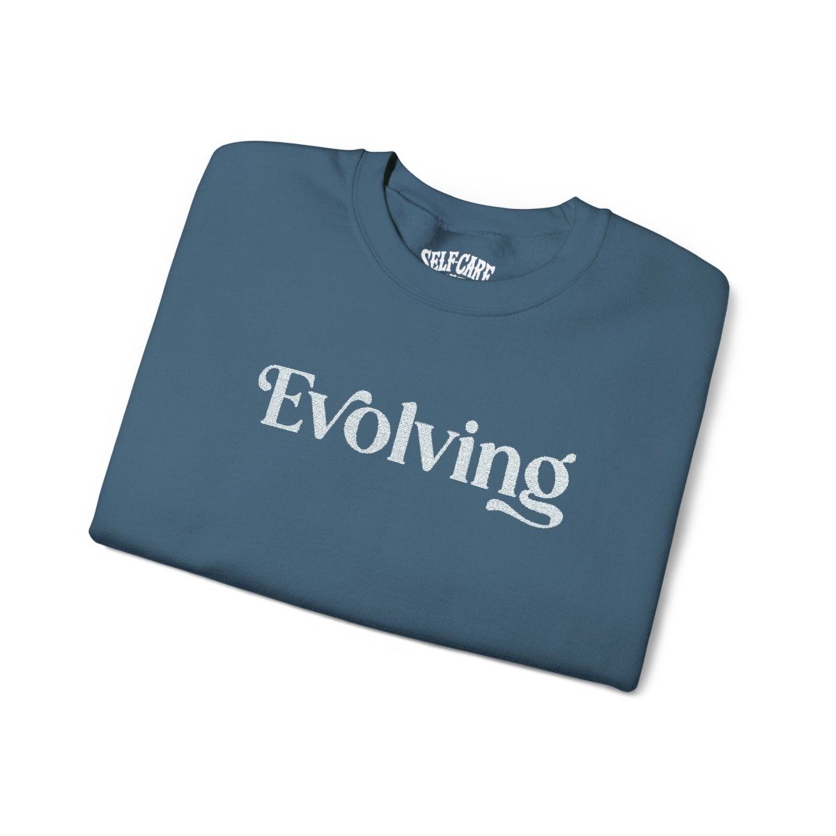 Blue Evolving Embroidered Sweatshirt - Self - Care Shirts