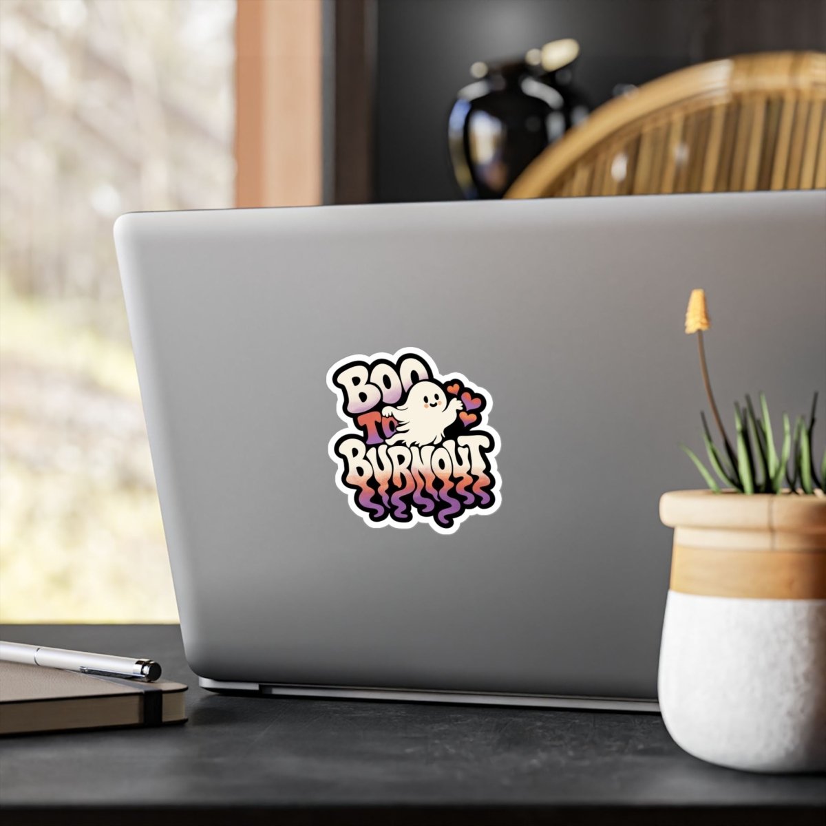 Boo to Burnout Sticker - Self-Care Shirts