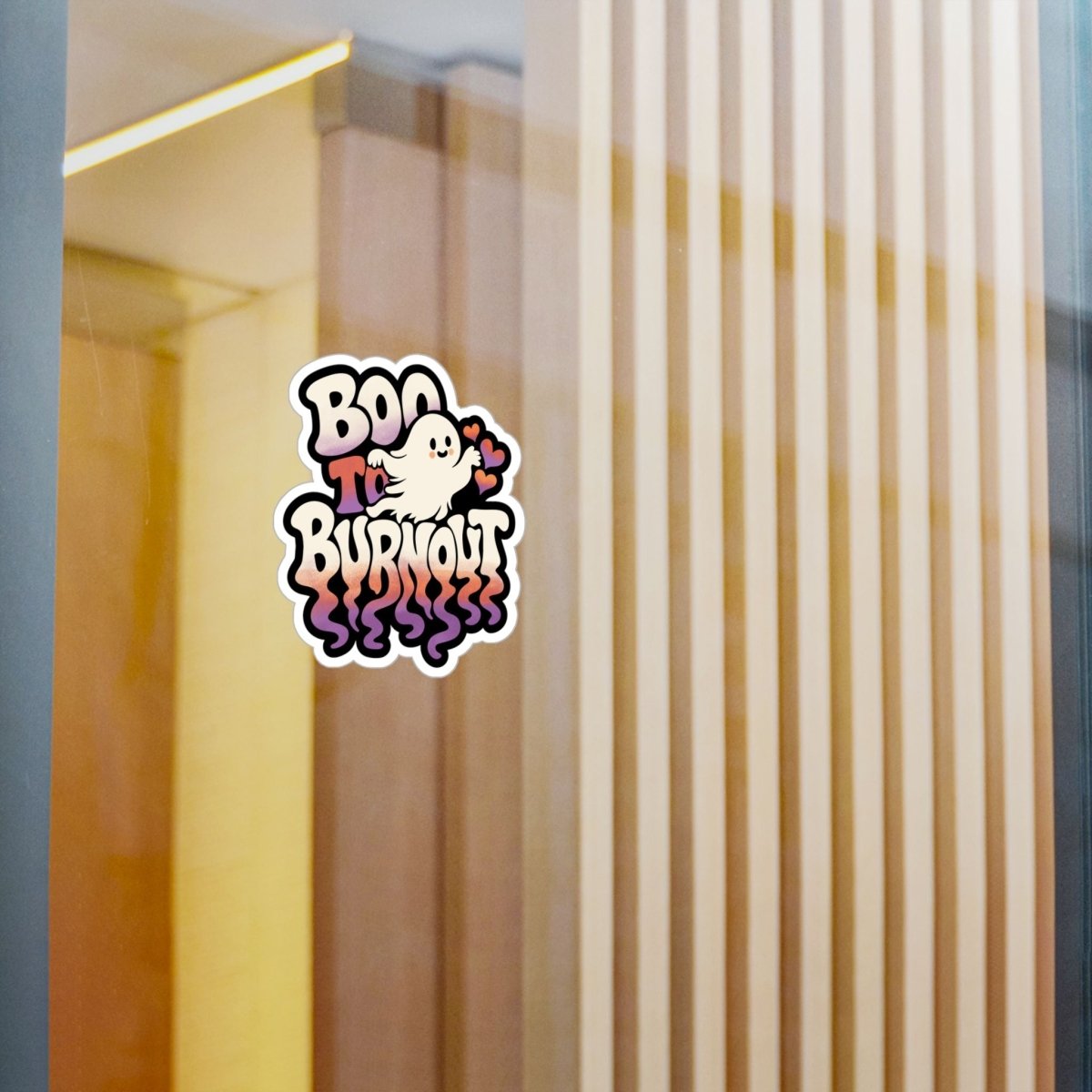 Boo to Burnout Sticker - Self-Care Shirts