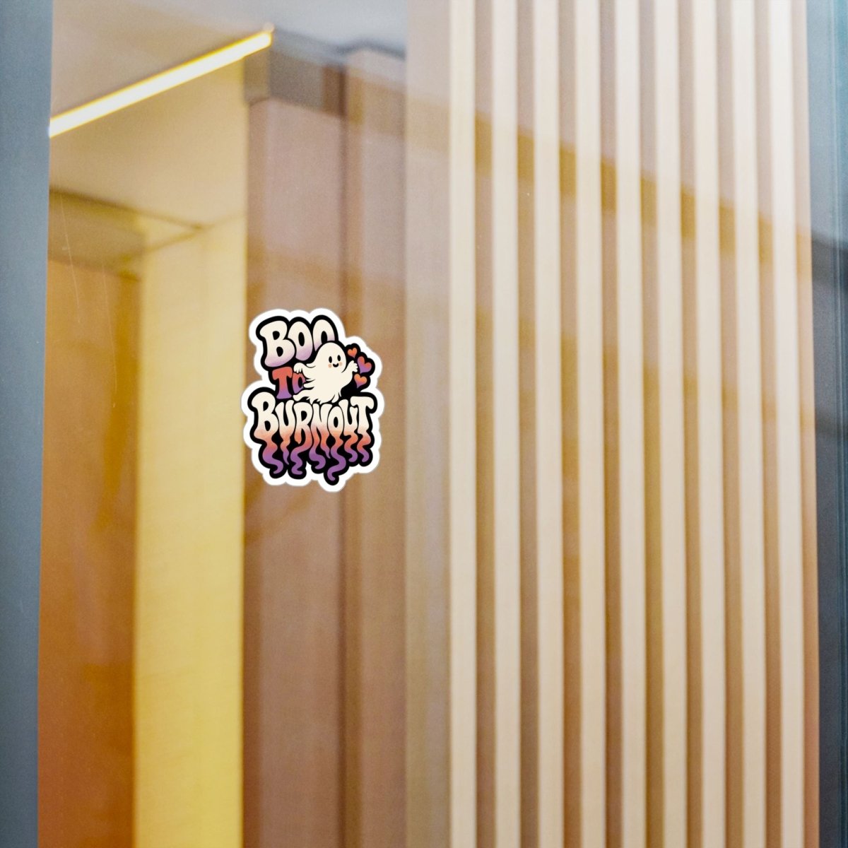 Boo to Burnout Sticker - Self-Care Shirts