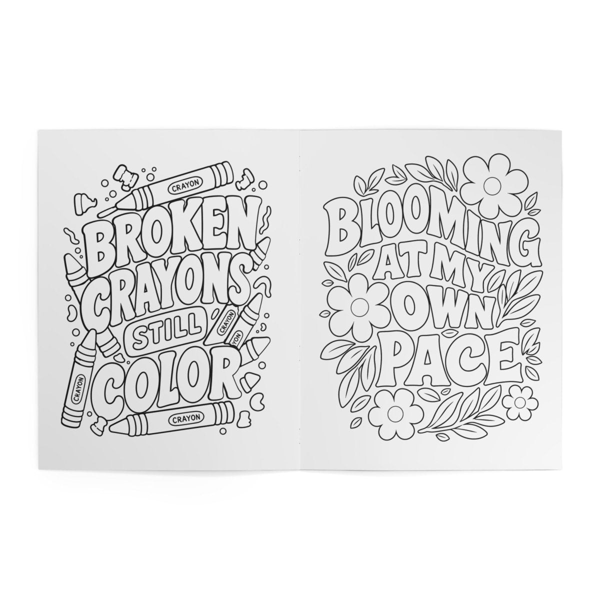 Broken Crayons Still Color — Mental Health Coloring Book - Self-Care Shirts