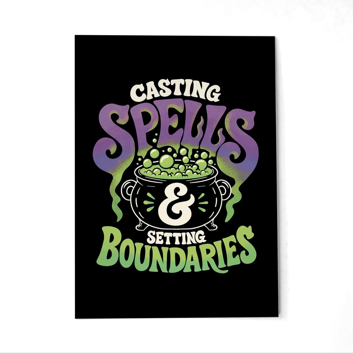 Casting Spells & Setting Boundaries Postcard - Self-Care Shirts