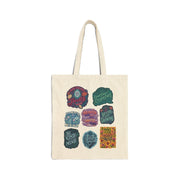 Colorful Mental Health Cotton Canvas Tote Bag - Self-Care Shirts for mental health