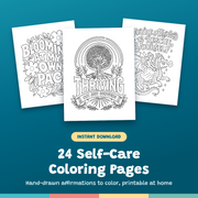 Printable Mental Health Coloring Book (Instant Download)