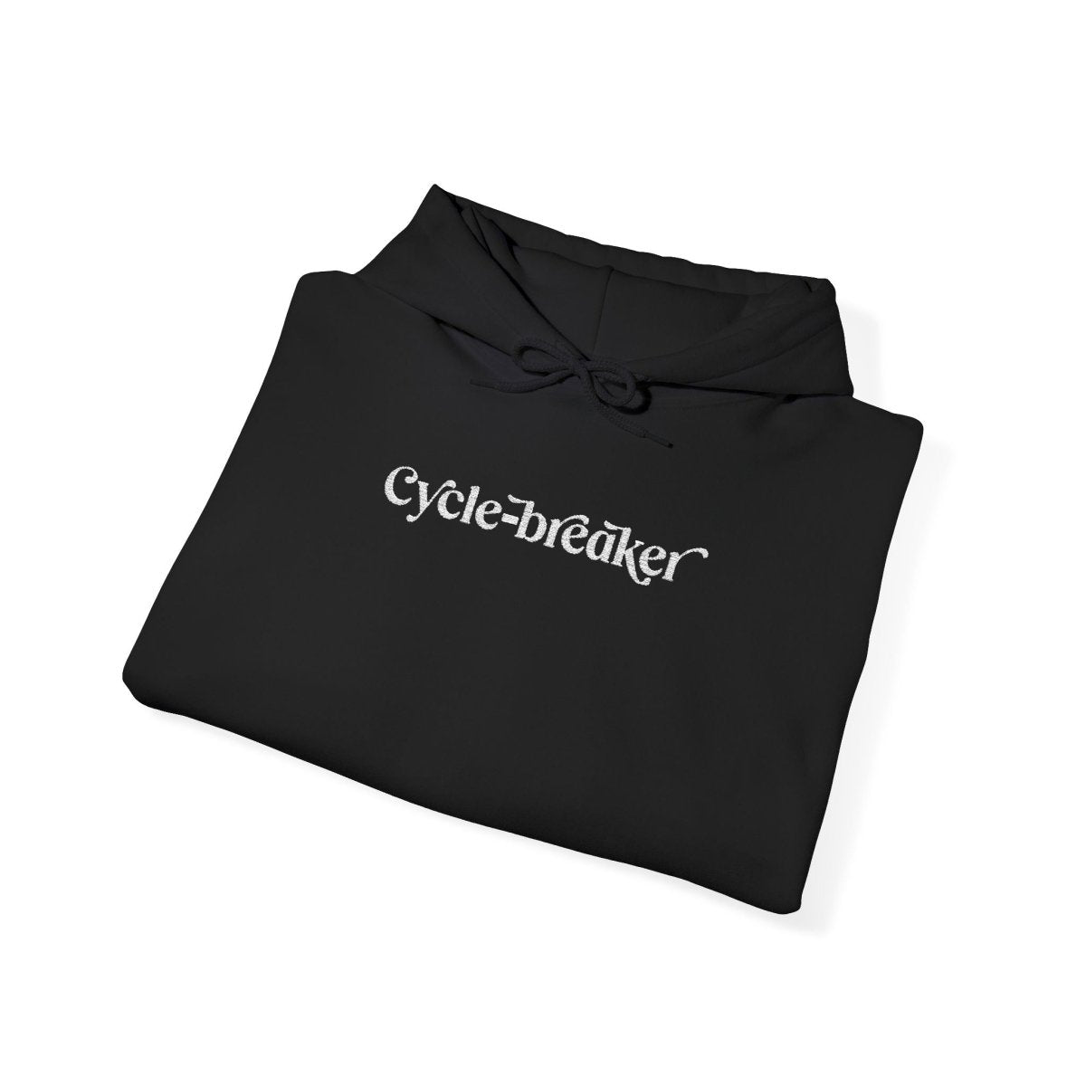 Cycle-breaker Embroidered Hoodie - Self-Care Shirts