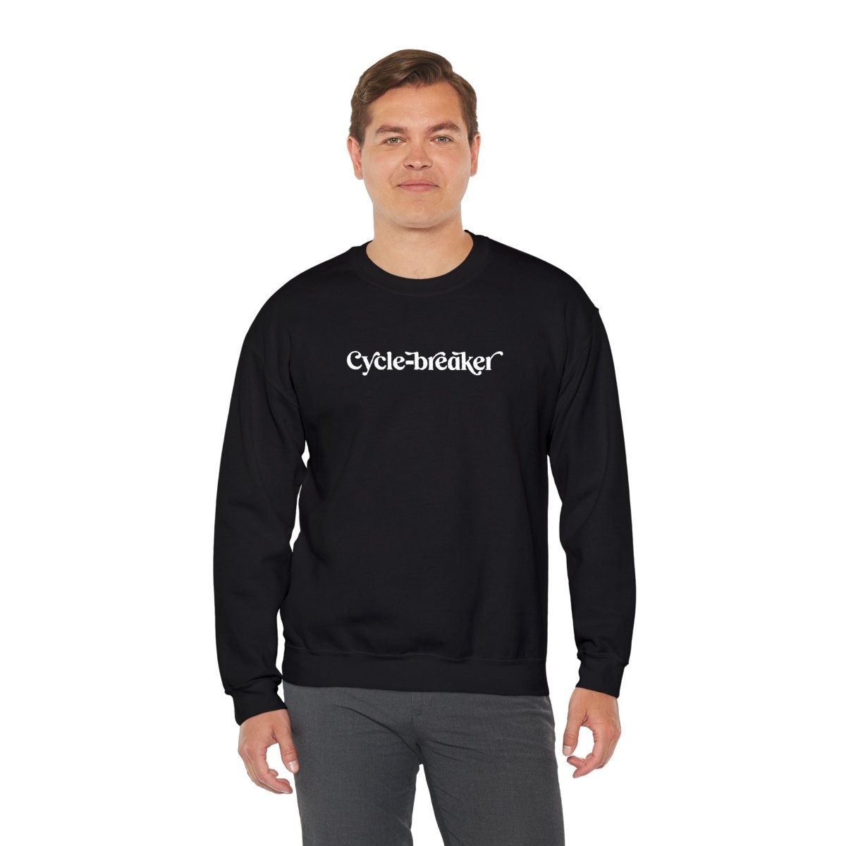 Cycle-breaker Embroidered Sweatshirt - Self-Care Shirts