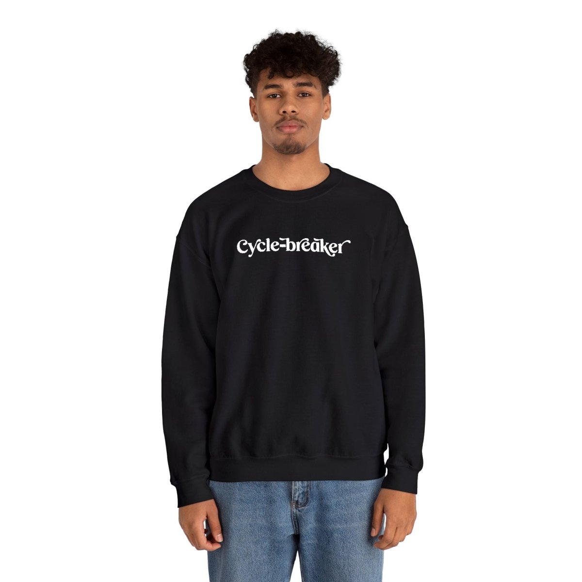 Cycle-breaker Embroidered Sweatshirt - Self-Care Shirts
