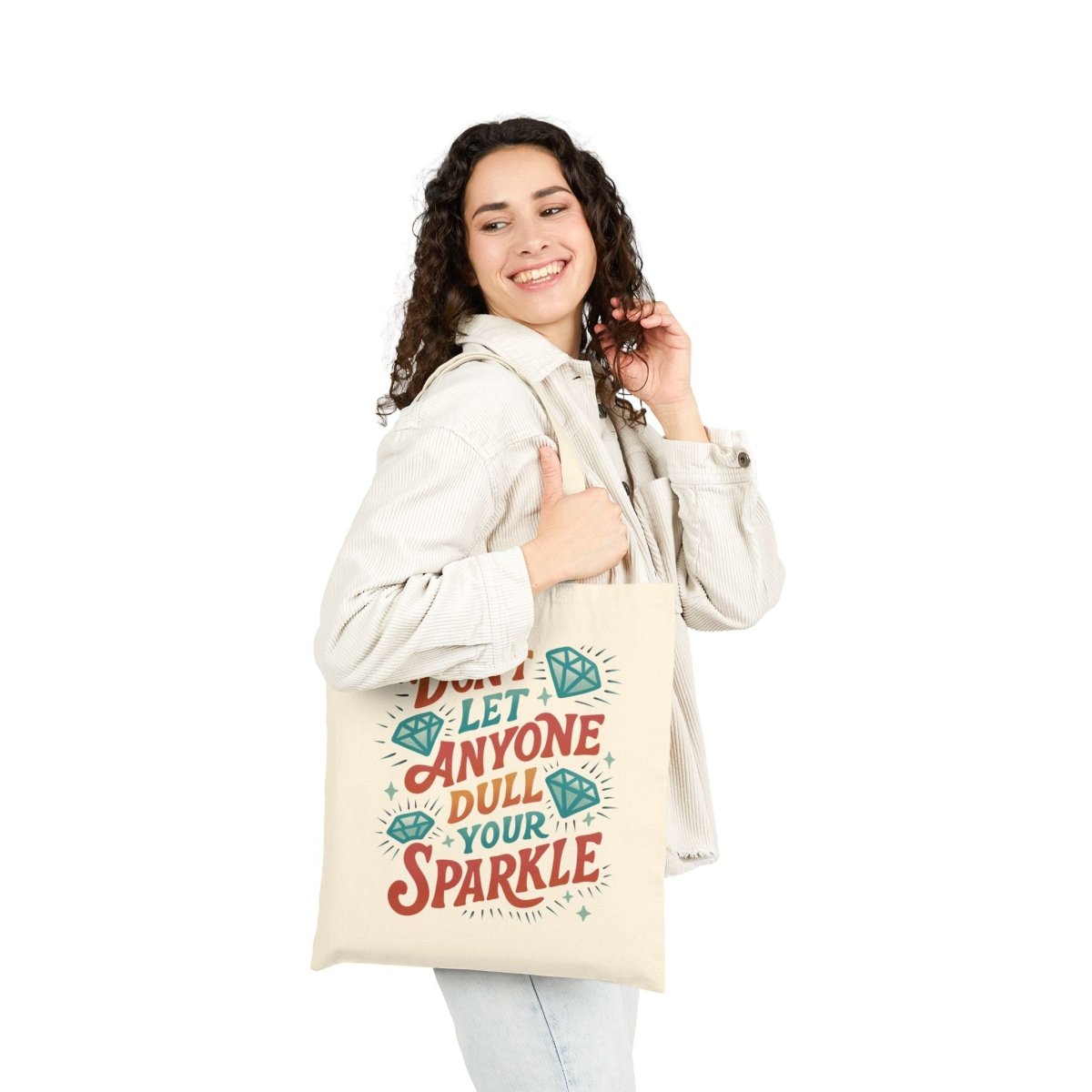 Don't Let Anyone Dull Your Sparkle Tote Bag - Self-Care Shirts for mental health