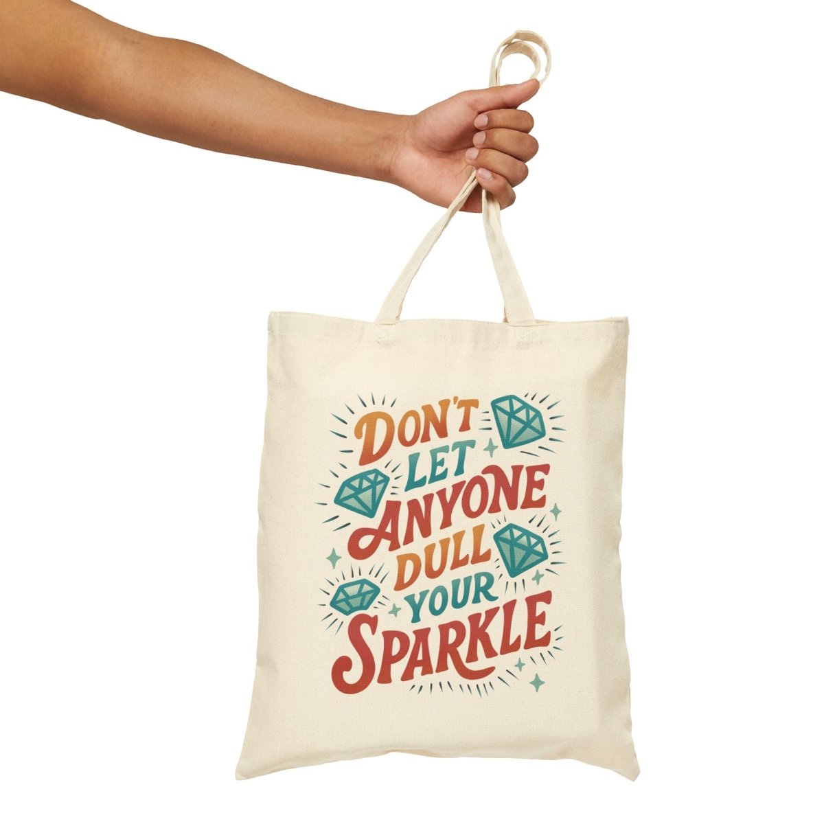 Don't Let Anyone Dull Your Sparkle Tote Bag - Self-Care Shirts for mental health
