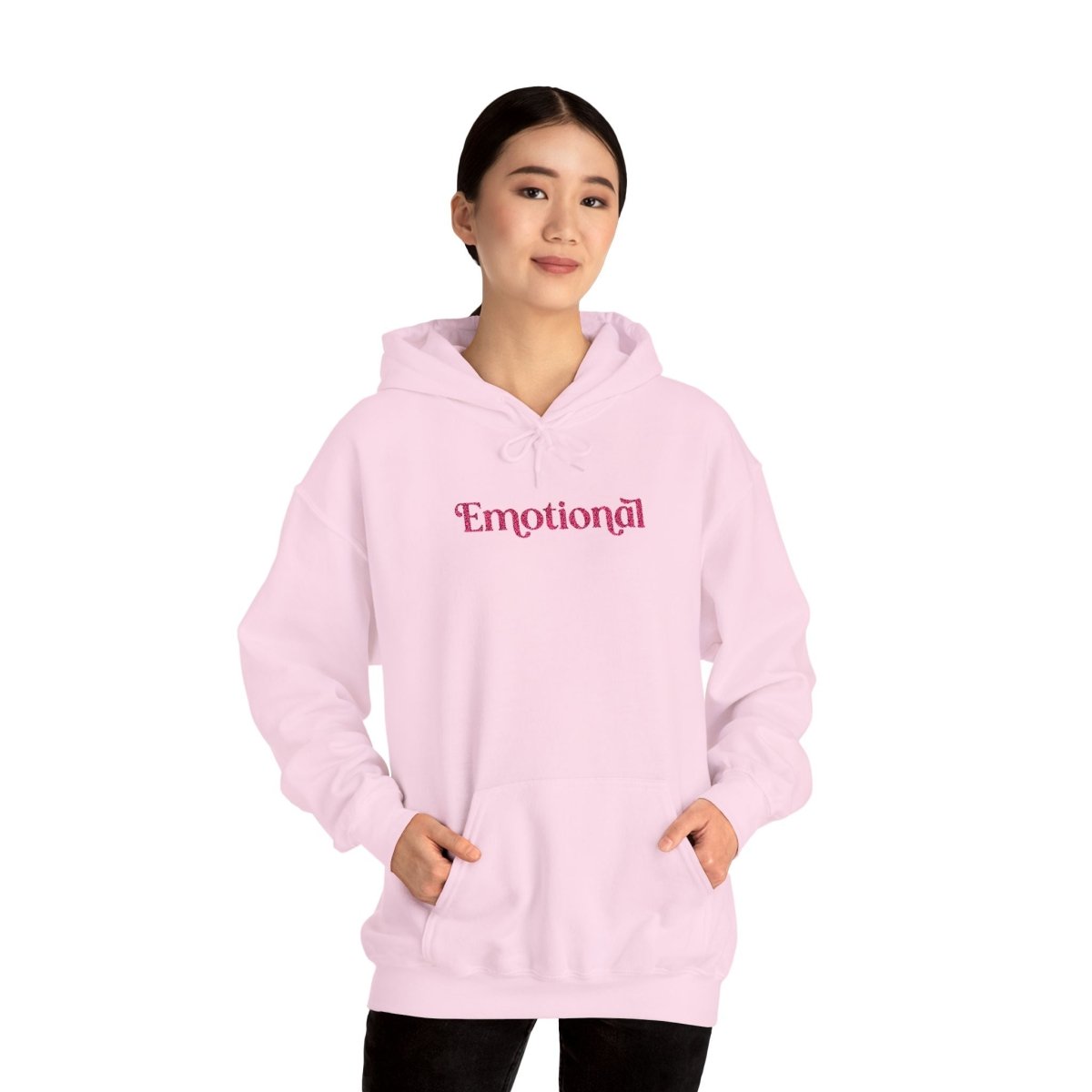 Embroidered Emotional Hoodie - Self - Care Shirts