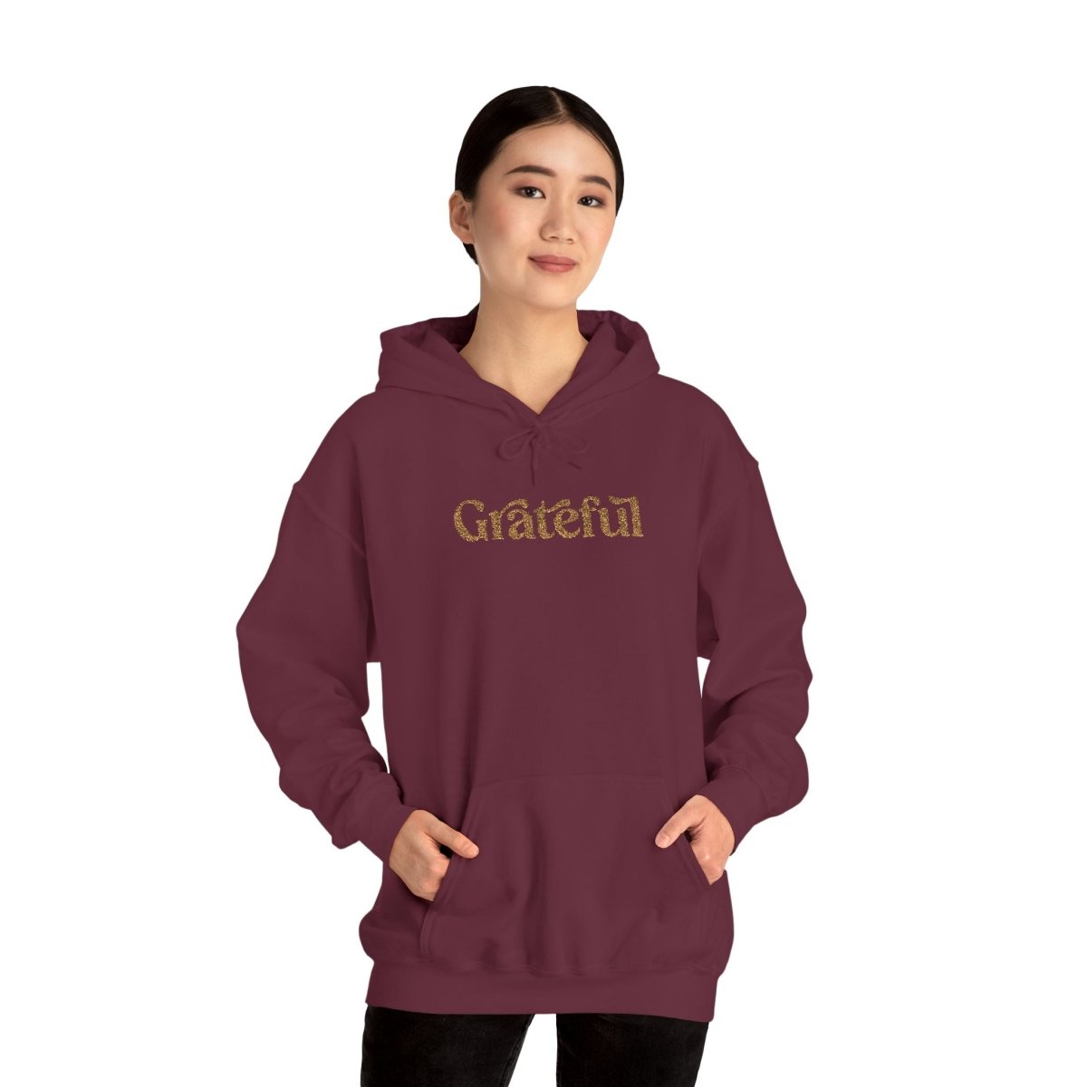 Embroidered Grateful Hoodie - Self - Care Shirts