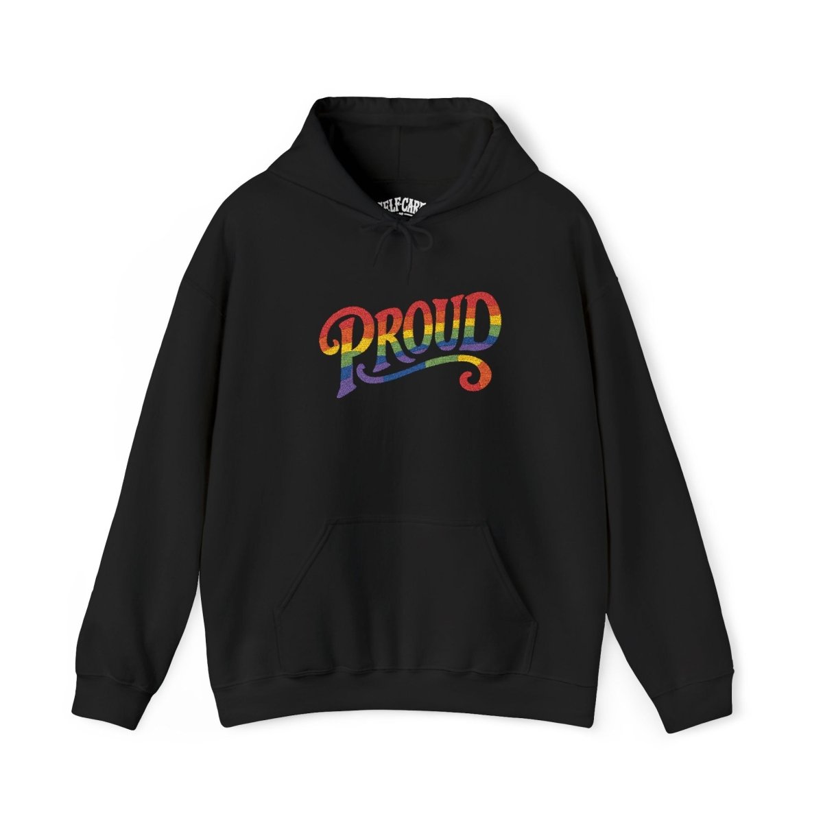 Embroidered Proud Rainbow Hoodie - Self - Care Shirts