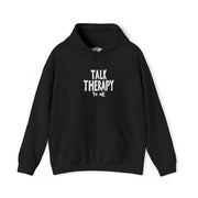 Talk Therapy to Me Embroidered mental health hoodie - funny therapy design - Self-Care Shirts