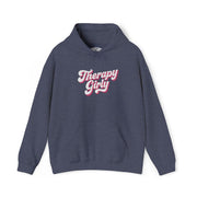 Therapy Girly Embroidered bestselling mental health hoodie - Self-Care Shirts