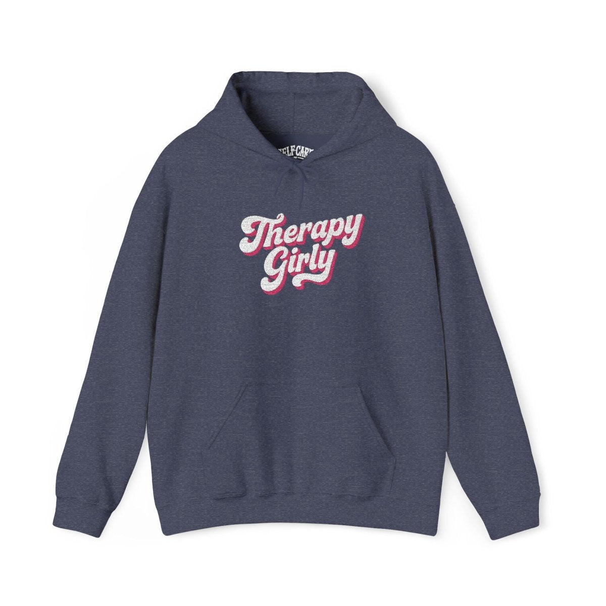 Therapy Girly Embroidered bestselling mental health hoodie - Self-Care Shirts