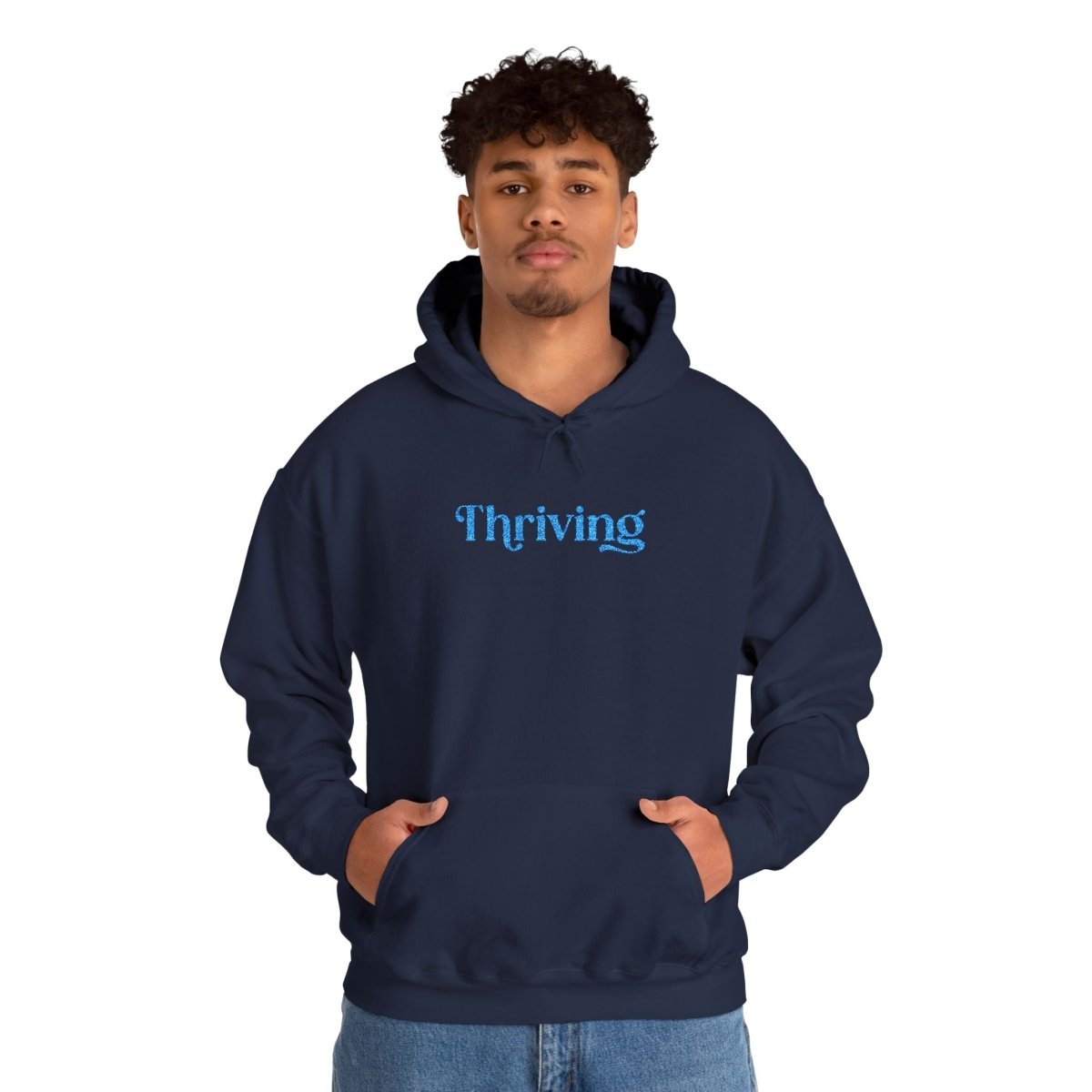 Embroidered Thriving Hoodie - Self - Care Shirts