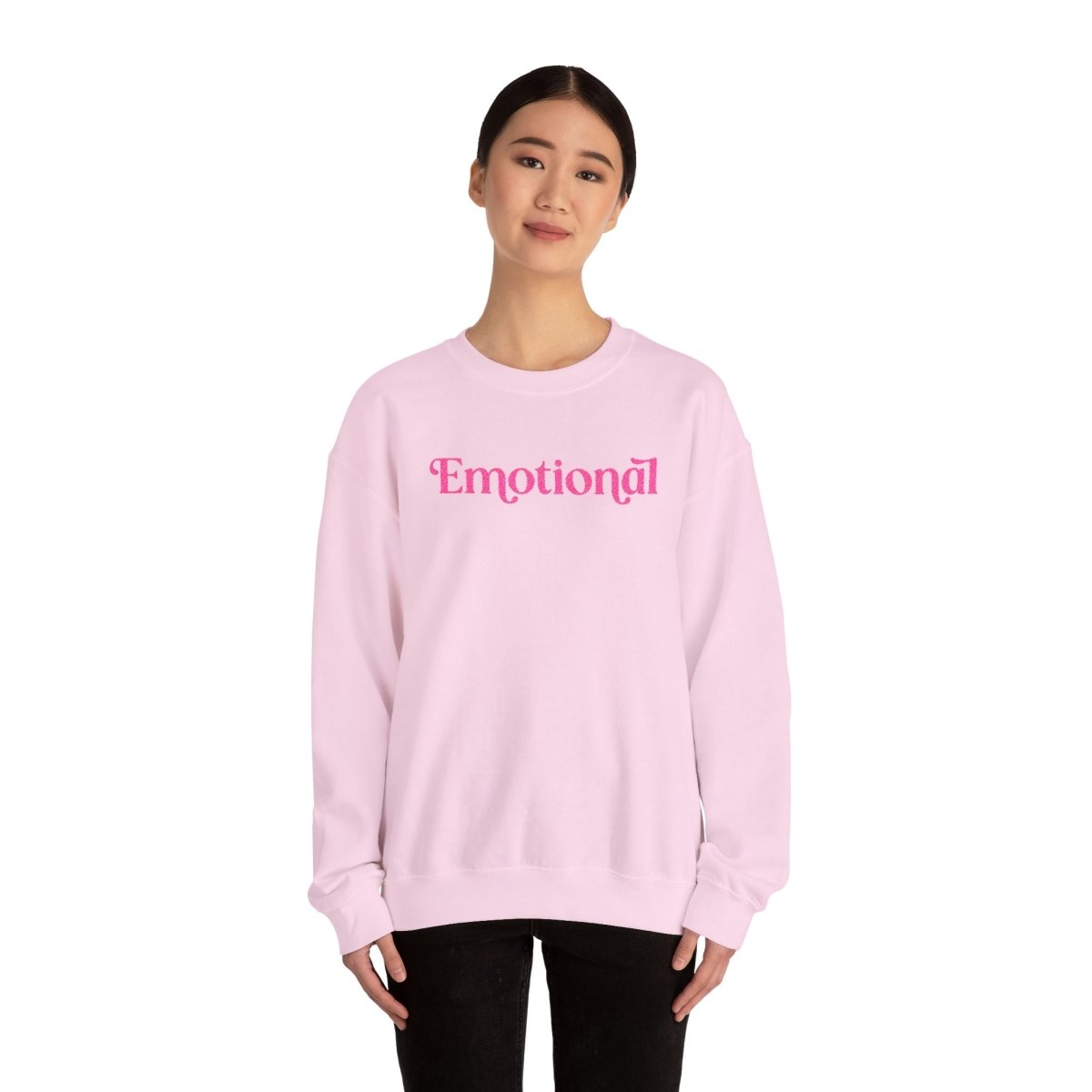 Emotional Embroidered Sweatshirt - Self - Care Shirts