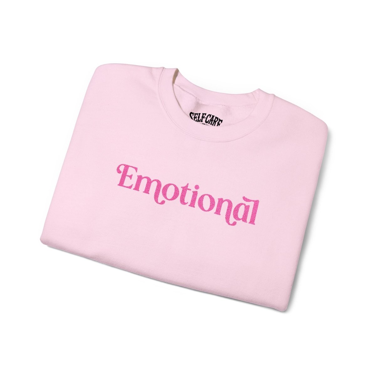 Emotional Embroidered Sweatshirt - Self - Care Shirts