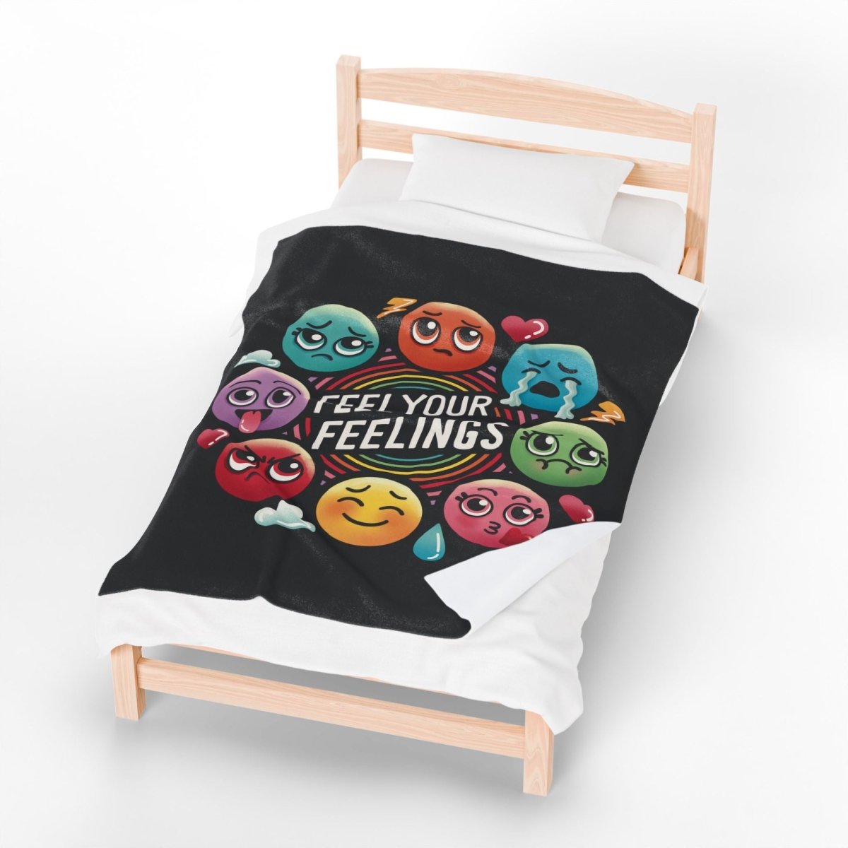 Emotional Support Plush Blanket | Feel Your Feelings - Self-Care Shirts for mental health