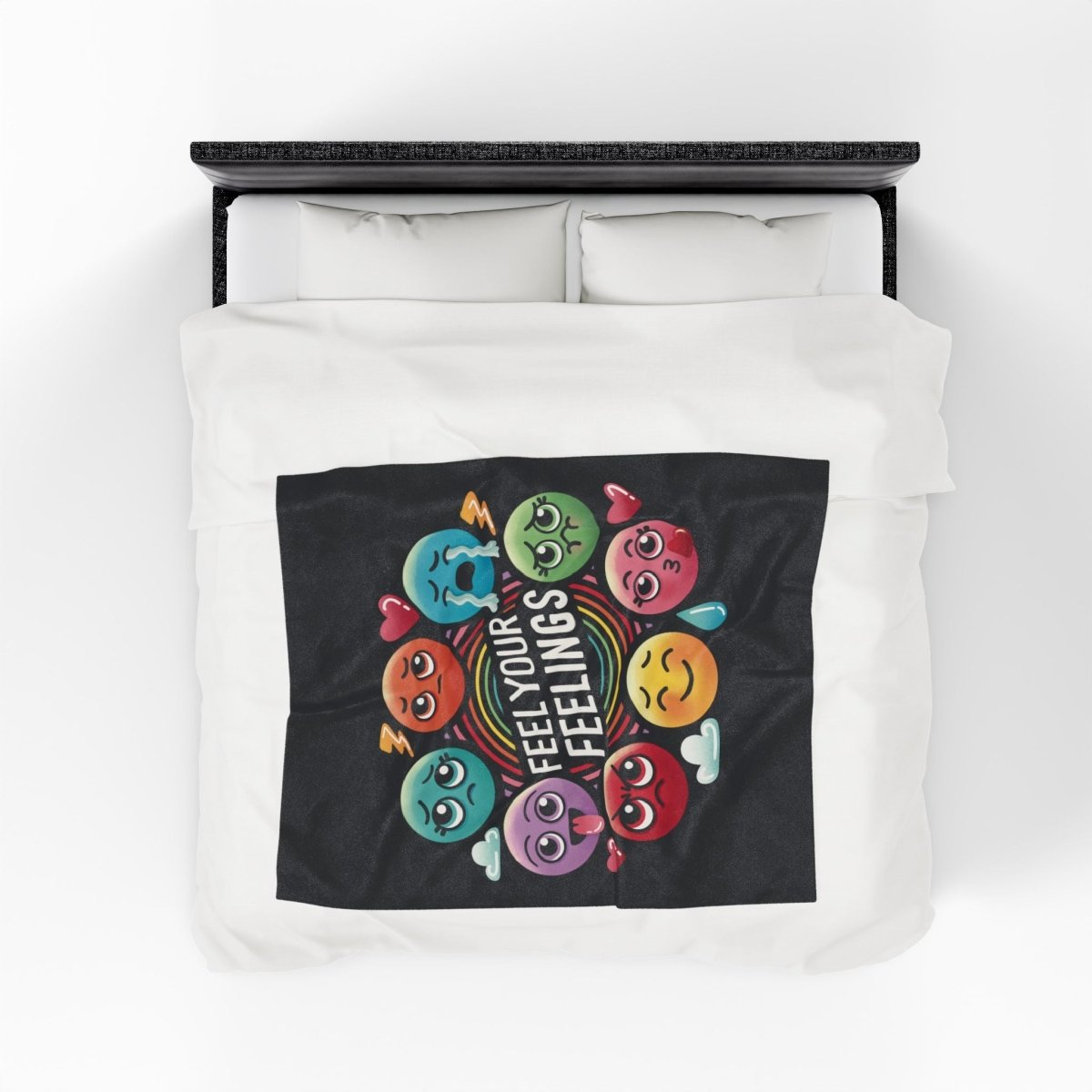 Emotional Support Plush Blanket | Feel Your Feelings - Self-Care Shirts for mental health