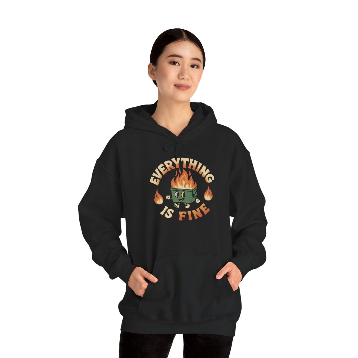 Everything Is Fine Hoodie - Self - Care Shirts