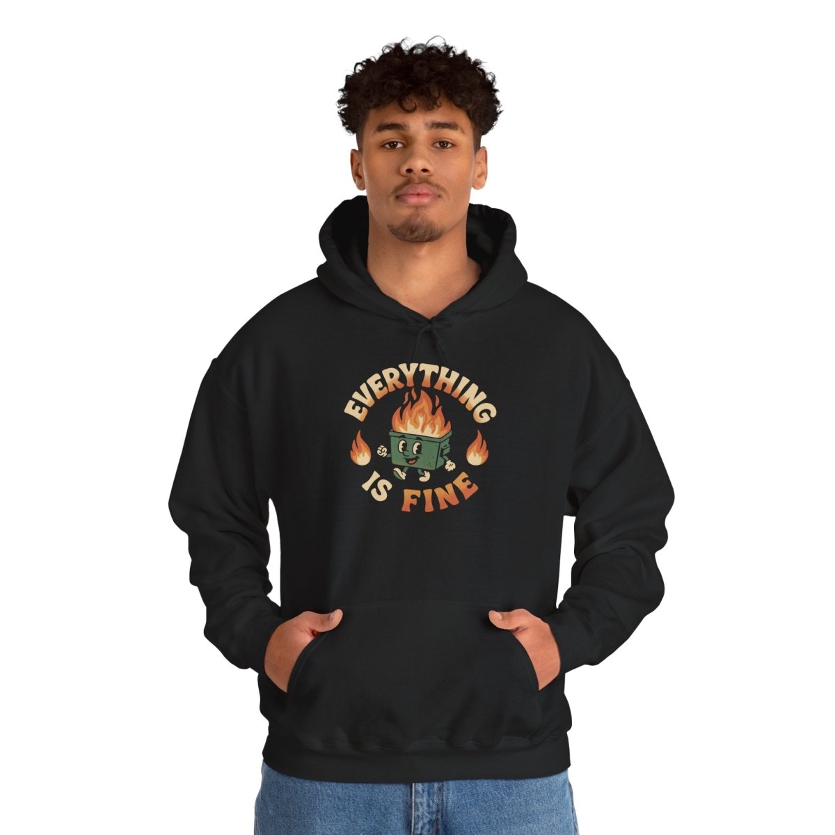 Everything Is Fine Hoodie - Self - Care Shirts