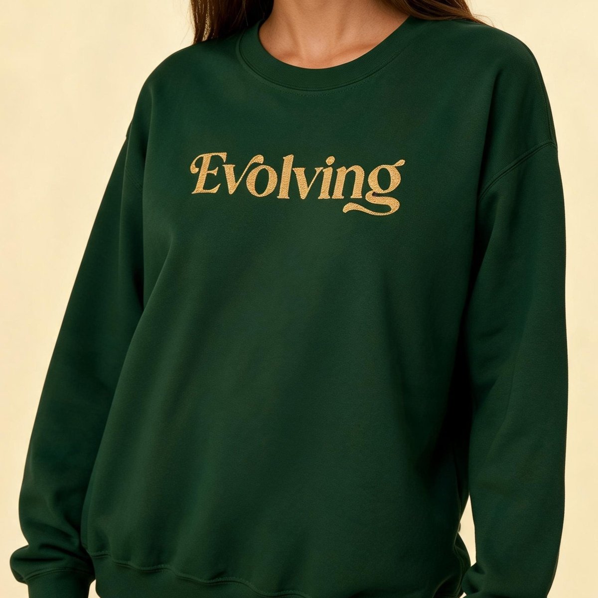 Evolving Embroidered Mental Health Sweatshirt - Self-Care Shirts