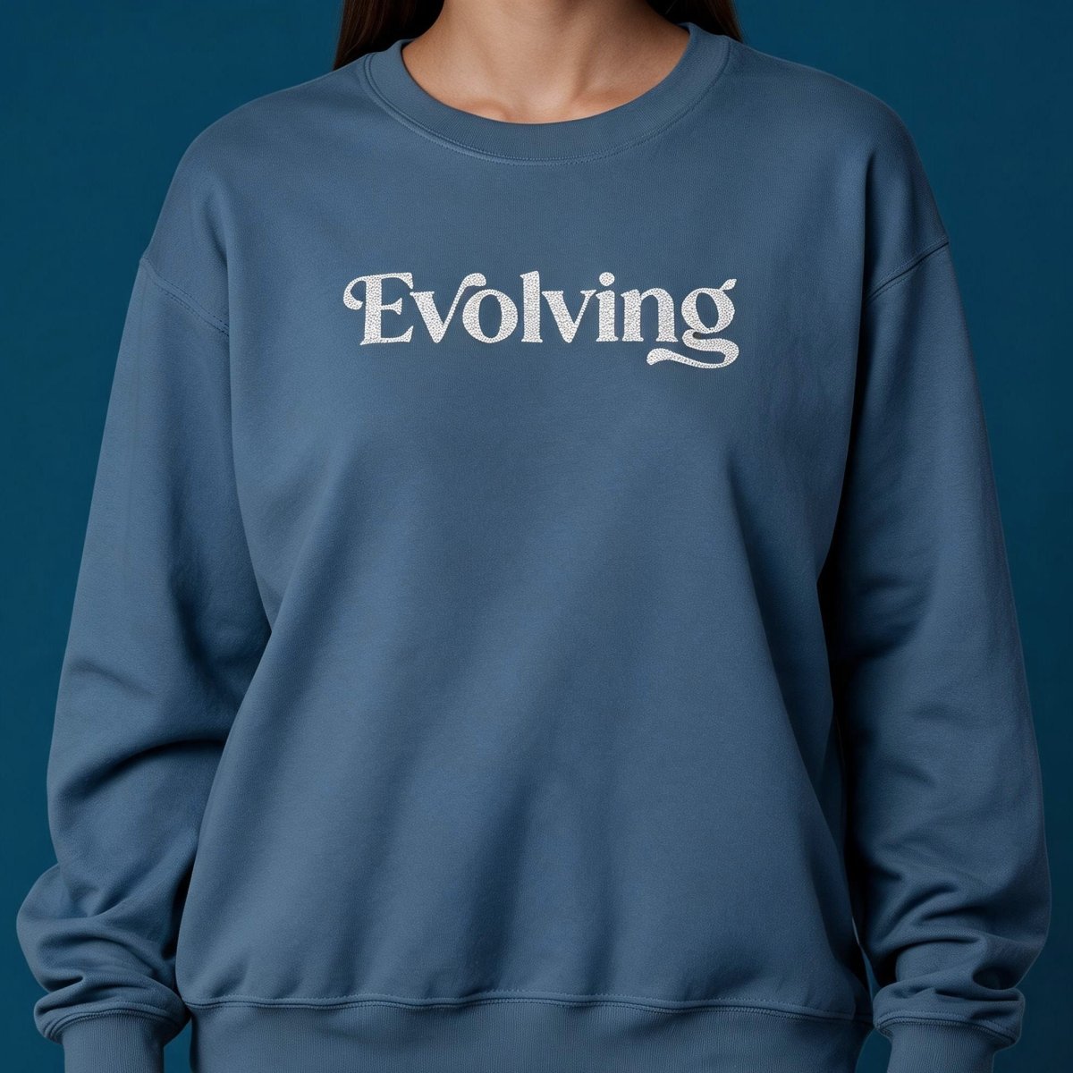 Evolving Embroidered Sweatshirt - Self-Care Shirts